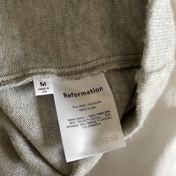 Reformation Aspen Dress Heather Gray - Picture 4 of 5